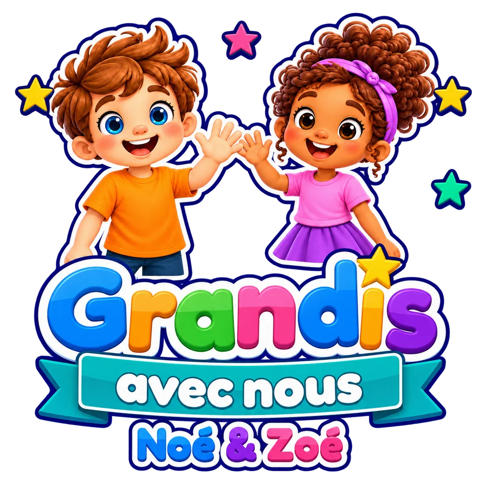Grandis avec nous — Noé et Zoé se tapent dans la main
