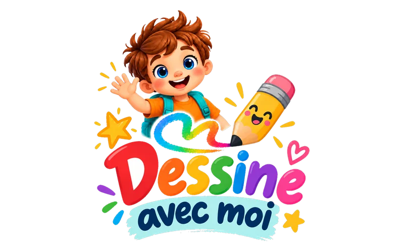 Noé et le logo Dessine avec moi
