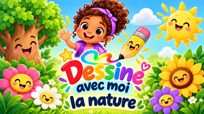 Zoé et le logo Dessine avec moi la nature